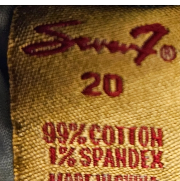 Seven7 Womens Jeans Blue Strecth Denim Plus 20 Luxe Distressed Wide Boot Leg - Picture 4 of 13